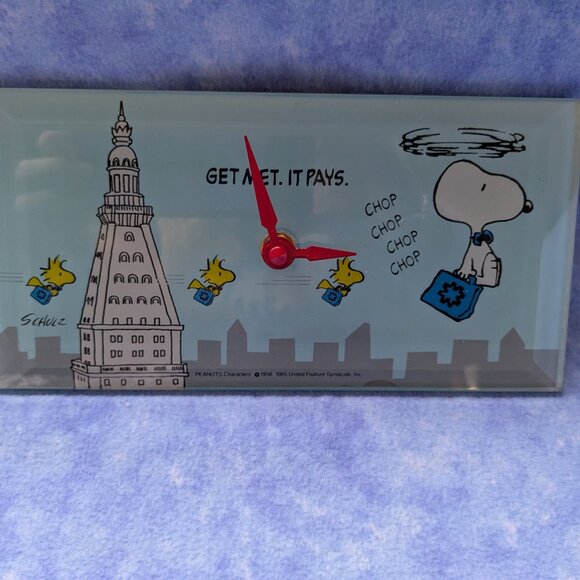 Snoppy/Woodstock Met Life Clock - Picture 2 of 7
